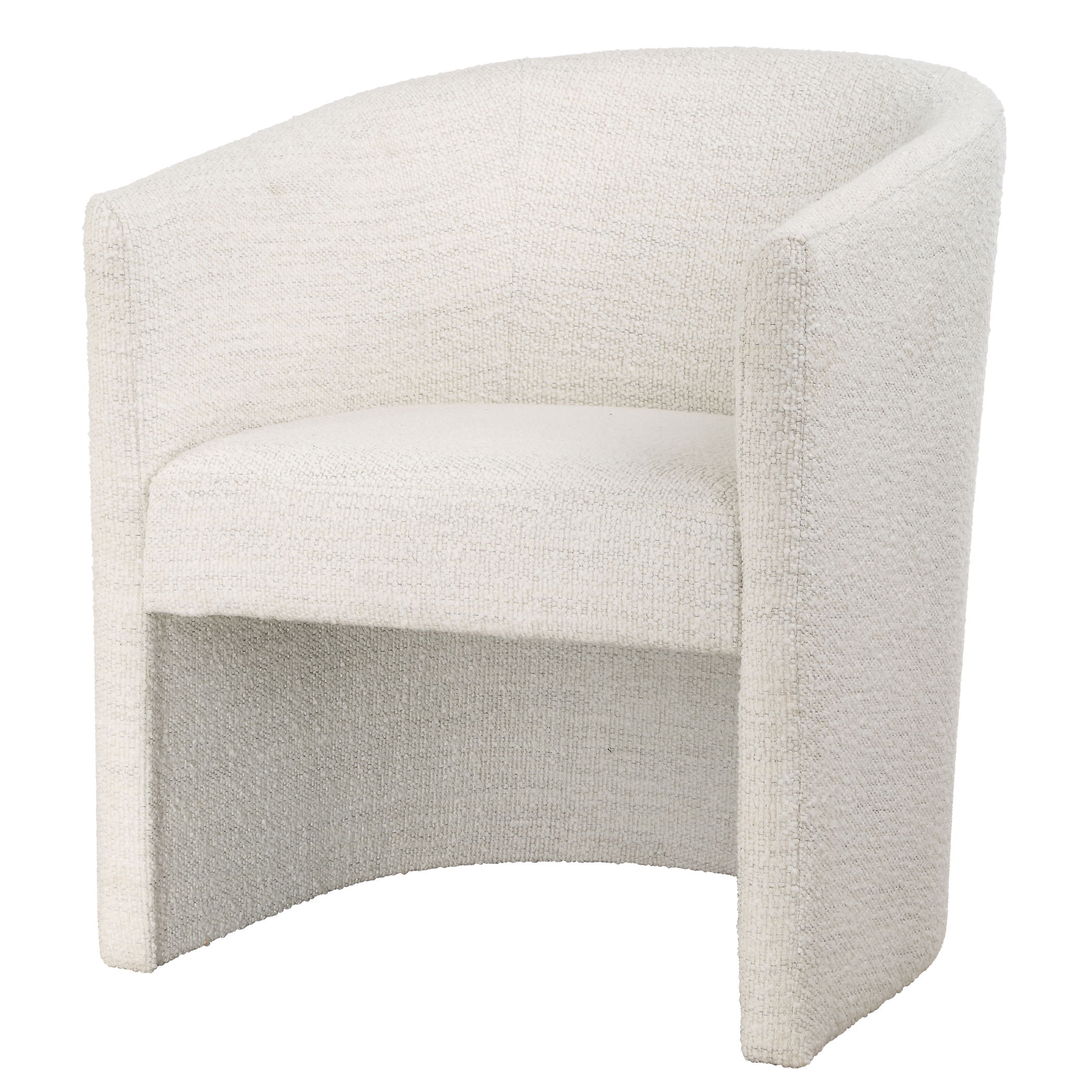 Encompass White Fabric Dining Chair large image 