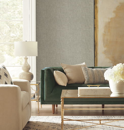 Reed Basket Brown Peel & Stick Wallpaper