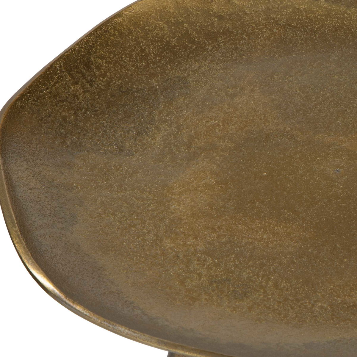 Lily Pad Antique Brass Accent Table, Side & End Table by Uttermost, 16" width x 21" height x 16" depth View 6