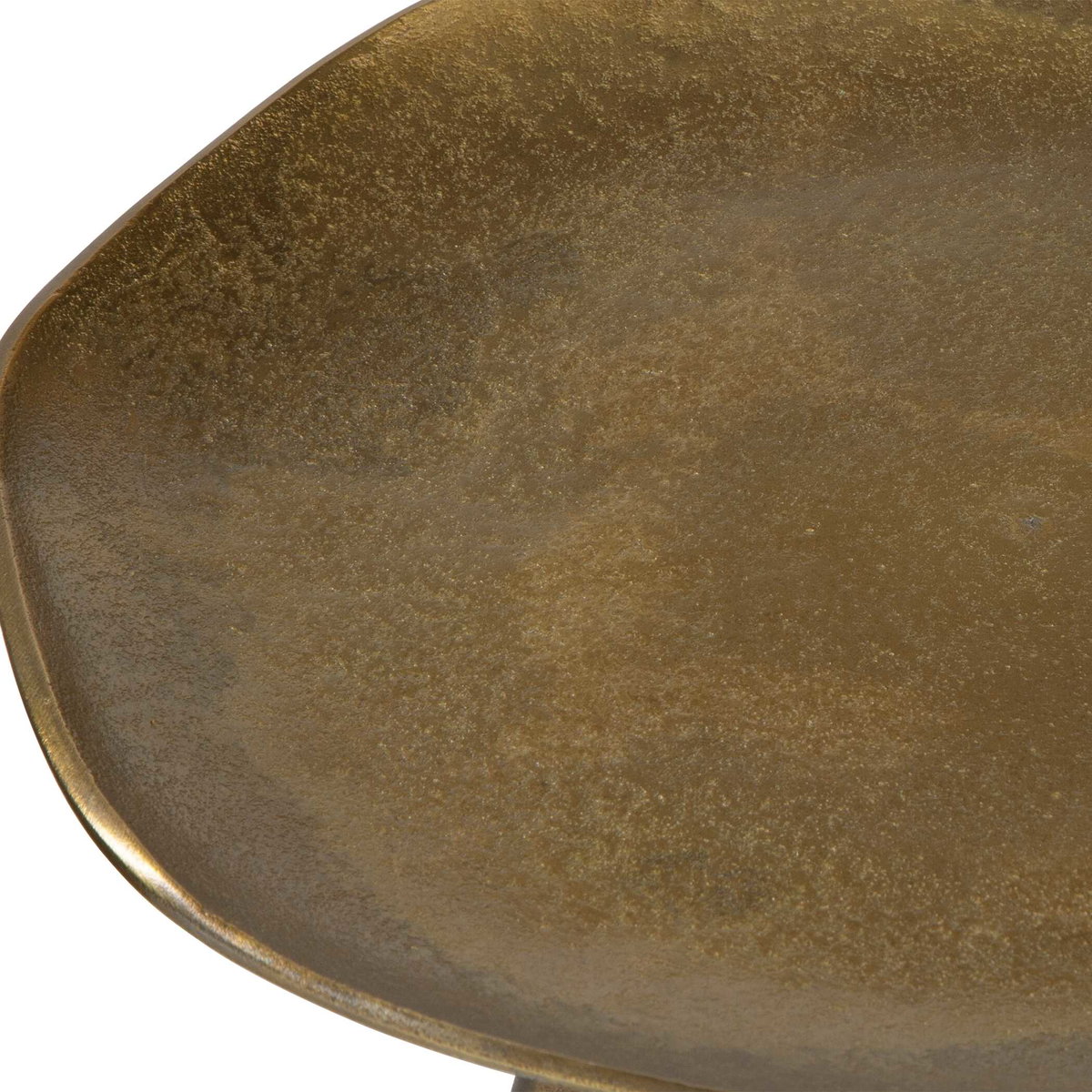 Lily Pad Antique Brass Accent Table, Side & End Table by Uttermost, 16" width x 21" height x 16" depth View 6