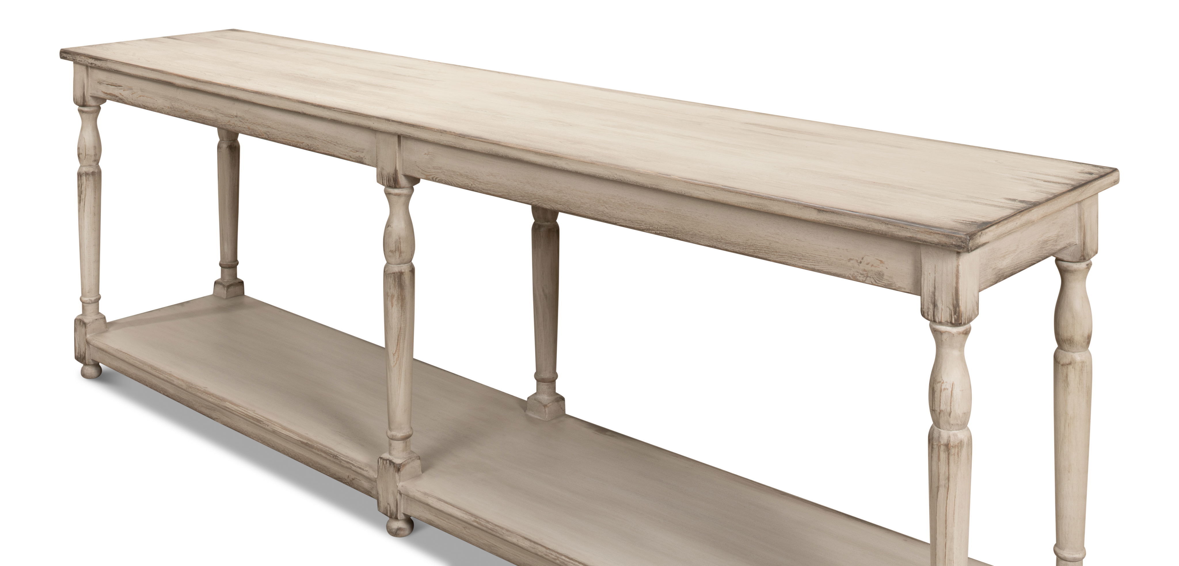 Jensen Console, Console Table by Sarreid, 95" length x 20" width x 32" height View 10