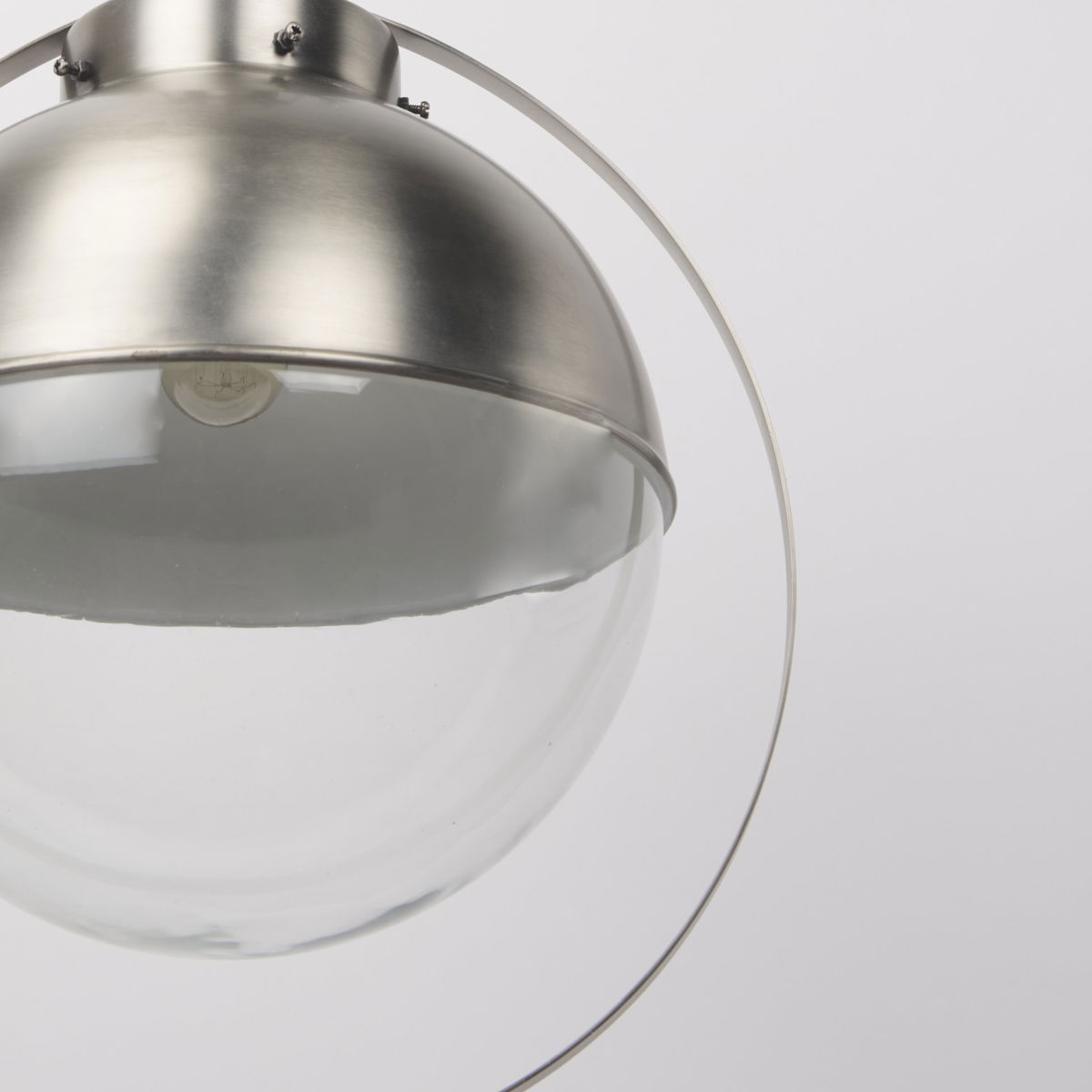 Leighton  Antique Nickel Pendant Light, by Mercana, 15" length x 15" width x 20" height View 7
