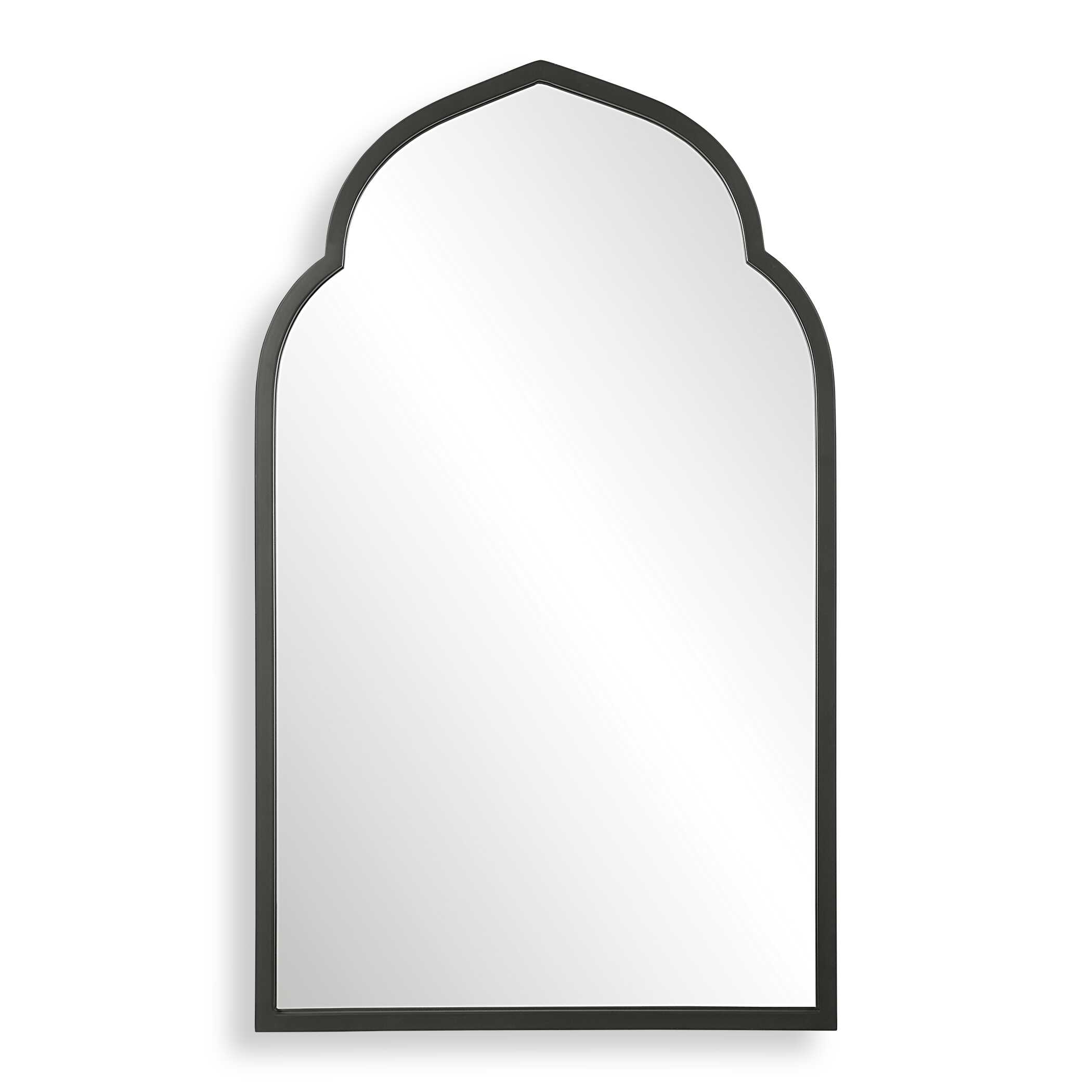 Kenitra Black Arch Mirror, by Uttermost, 24" width x 40" height x 1.25" depth View 1