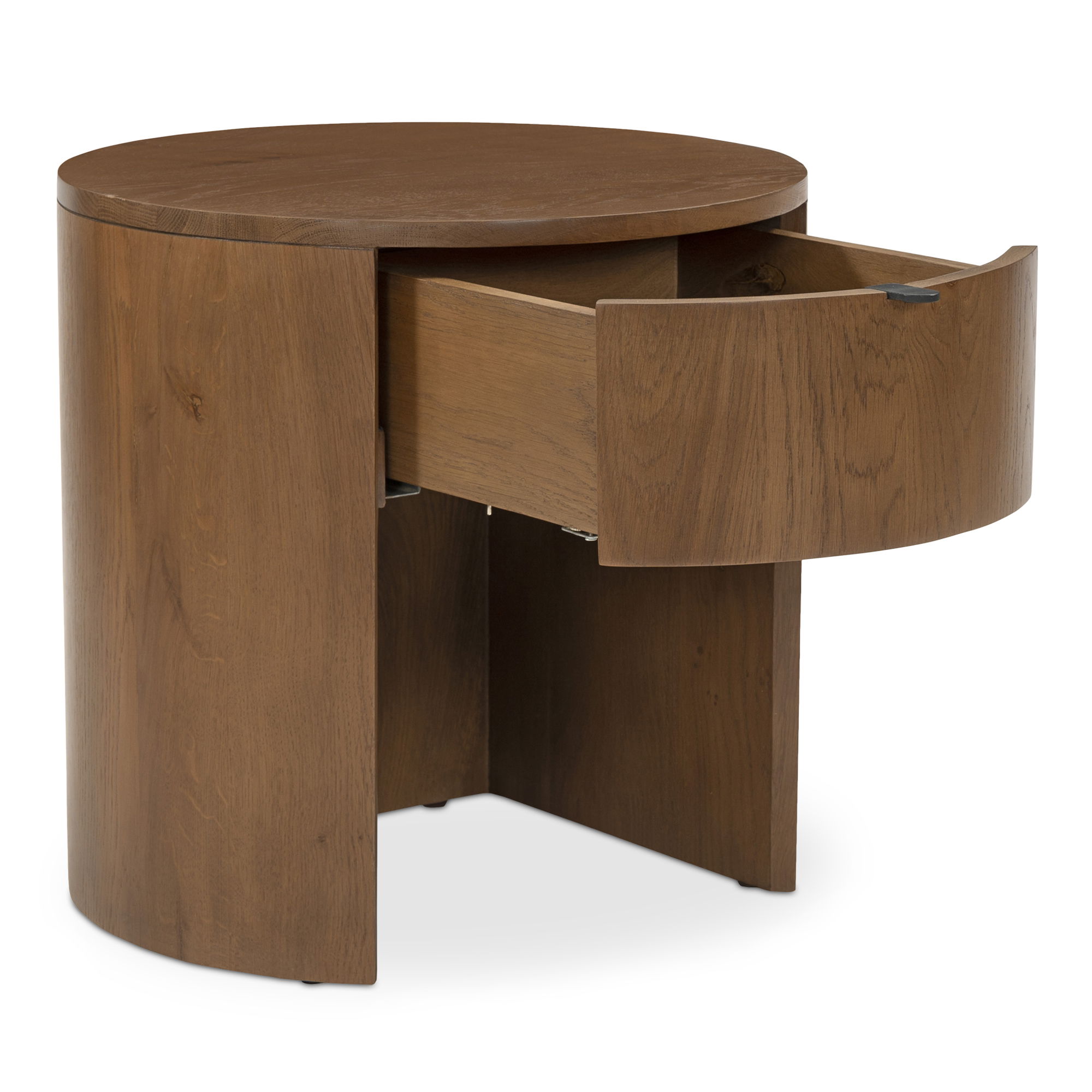 Theo One Drawer Nightstand Brown large image 