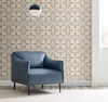 Roulettes Tan Metallic Wallpaper, by York Wall, 27' length x 2'3" width x 0.02" depth thumbnail 2