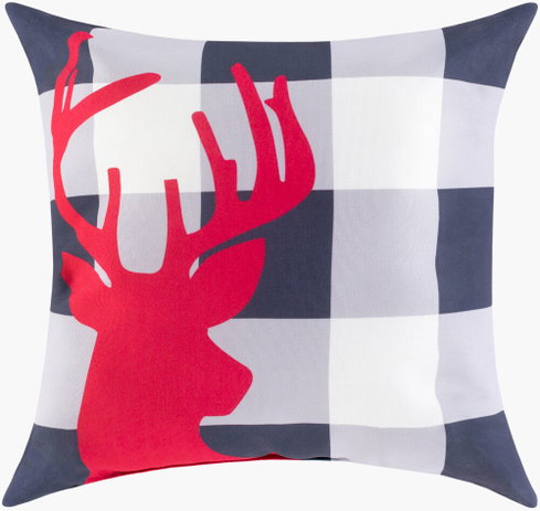 Reindeer Buffalo Accent Pillow
