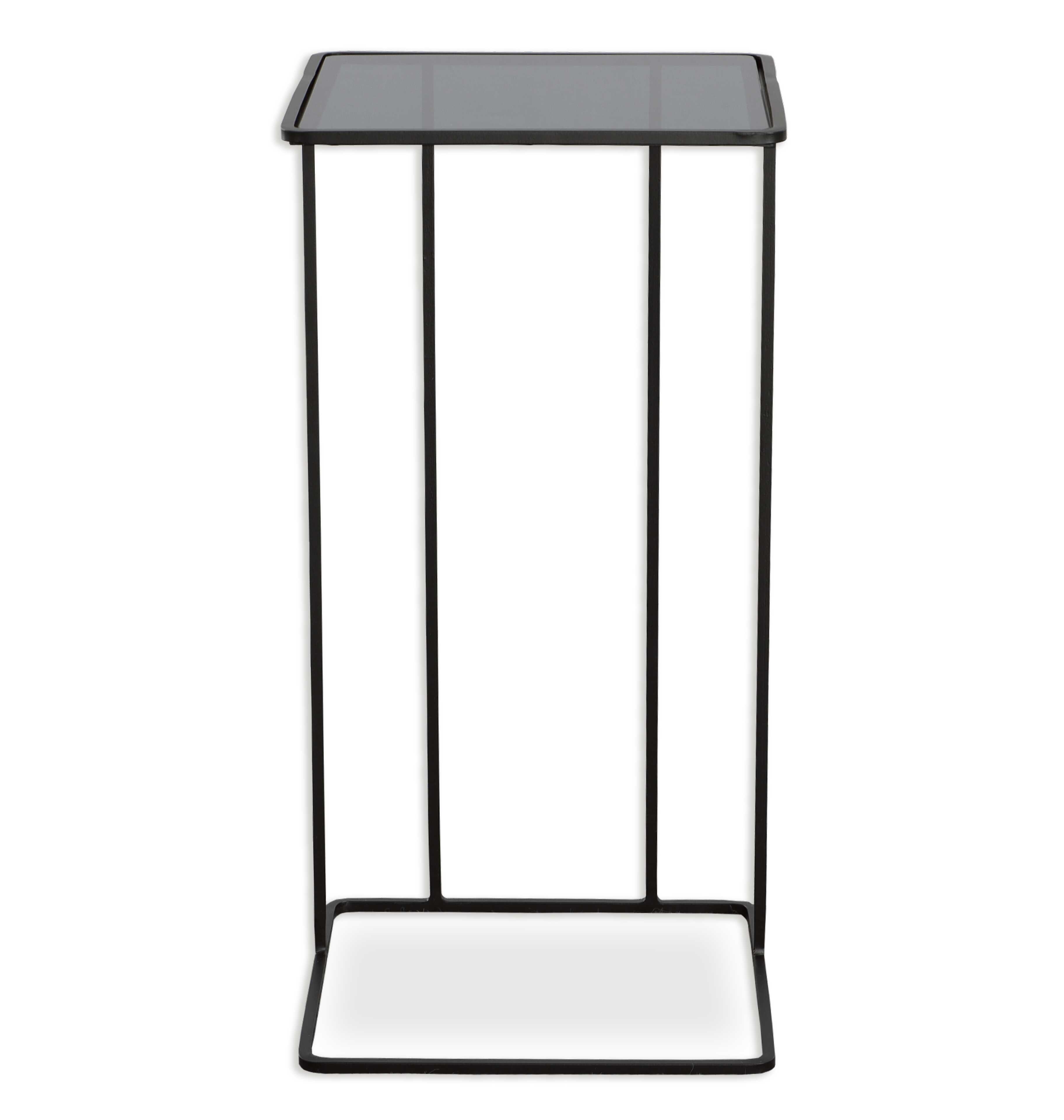 Cadmus Black Accent Table, Furniture by Uttermost, 12.25" width x 24" height x 12.25" depth View 7