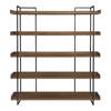 Vancouver Bookshelf Large Light Brown, Shelving & Bookcase by Moe's Home, 68" width x 75.5" height x 13.5" depth thumbnail 1