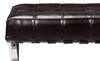 Catalunya Long Bench, Dark Brown, Seating by Sarreid, 60" length x 15" width x 17.5" height thumbnail 4