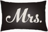 Mr & Mrs Lumbar Pillow, Decorative Pillow by Surya, 14" length x 22" width thumbnail