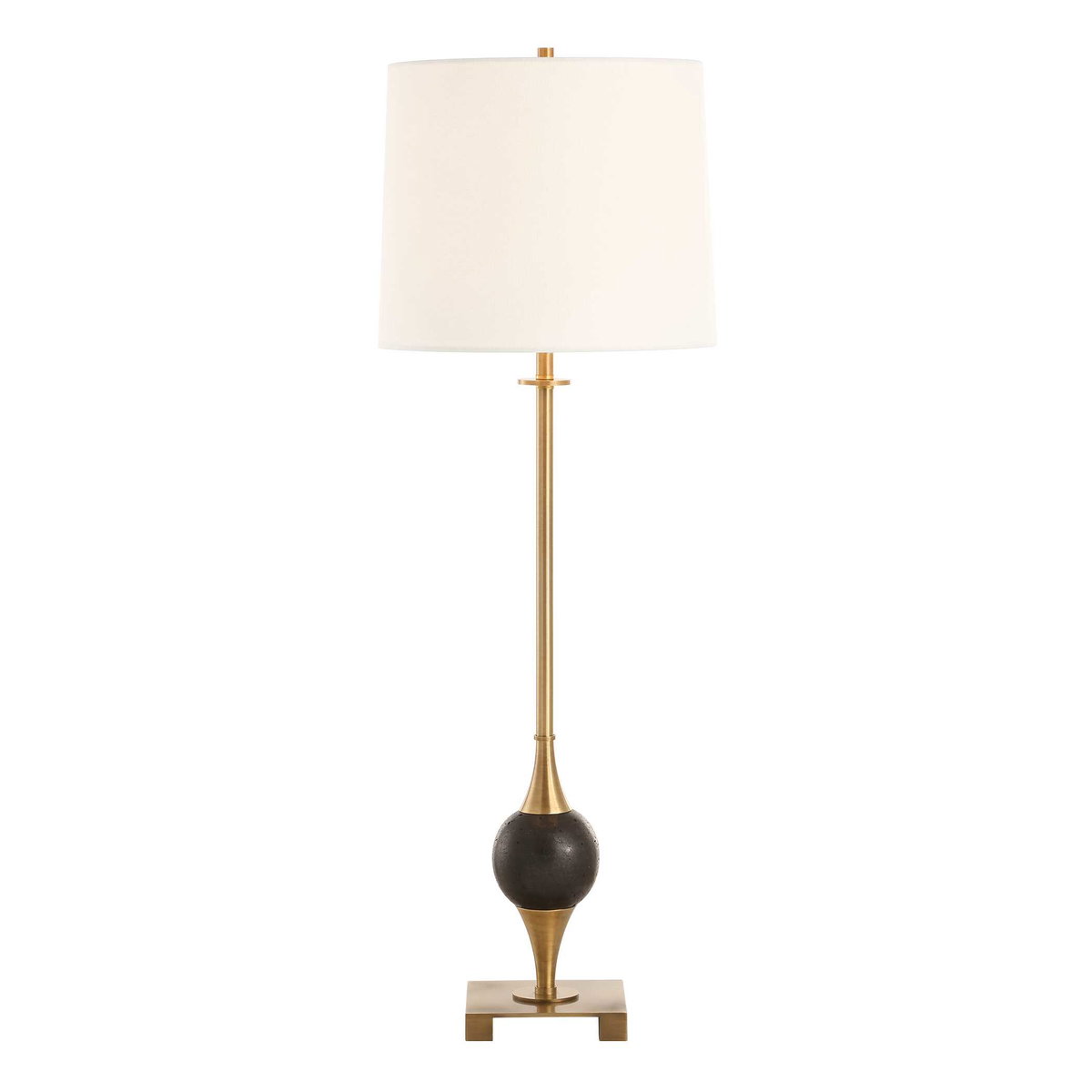 Dempsey Marble Buffet Lamp, Table Lamp by Uttermost, 12" width x 35" height x 12" depth View 7