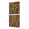 Golden Terrain Wooden Wall Decor Set/2, Sculptural Wall Art by Uttermost, 19.87" width x 19.87" height x 1.62" depth thumbnail 4