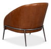 Simmons Leather Chair, Havana Brown, Seating by Sarreid, 32" length x 33" width x 34" height thumbnail 11