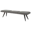 Bowtie Charcoal Fabric Bench, Benche by Uttermost, 72.5" width x 18" height x 20" depth thumbnail 5