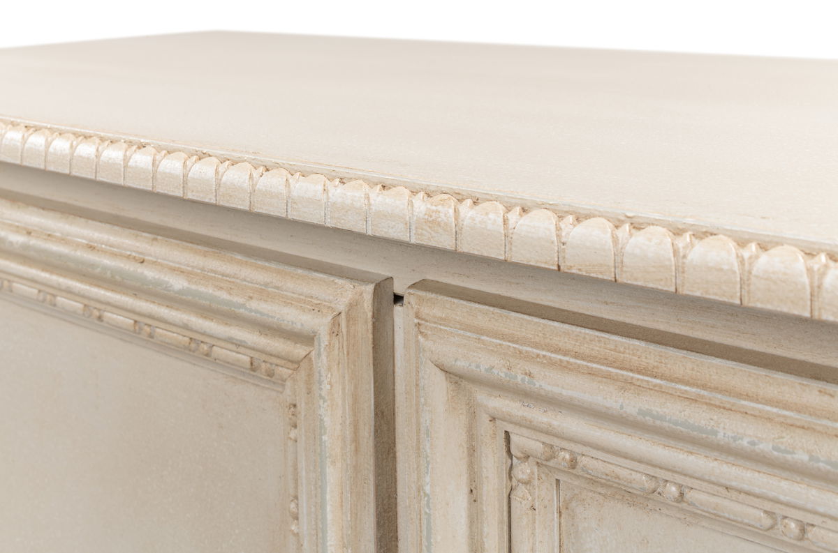 2 Door Sideboard  Bright Lime White, by Sarreid, 1'4" length x 3'6" width x 3' height View 7