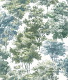 Old World Trees Green Peel & Stick Wallpaper, by York Wall, 16'6" length x 1'8.5" width x 0.02" depth thumbnail