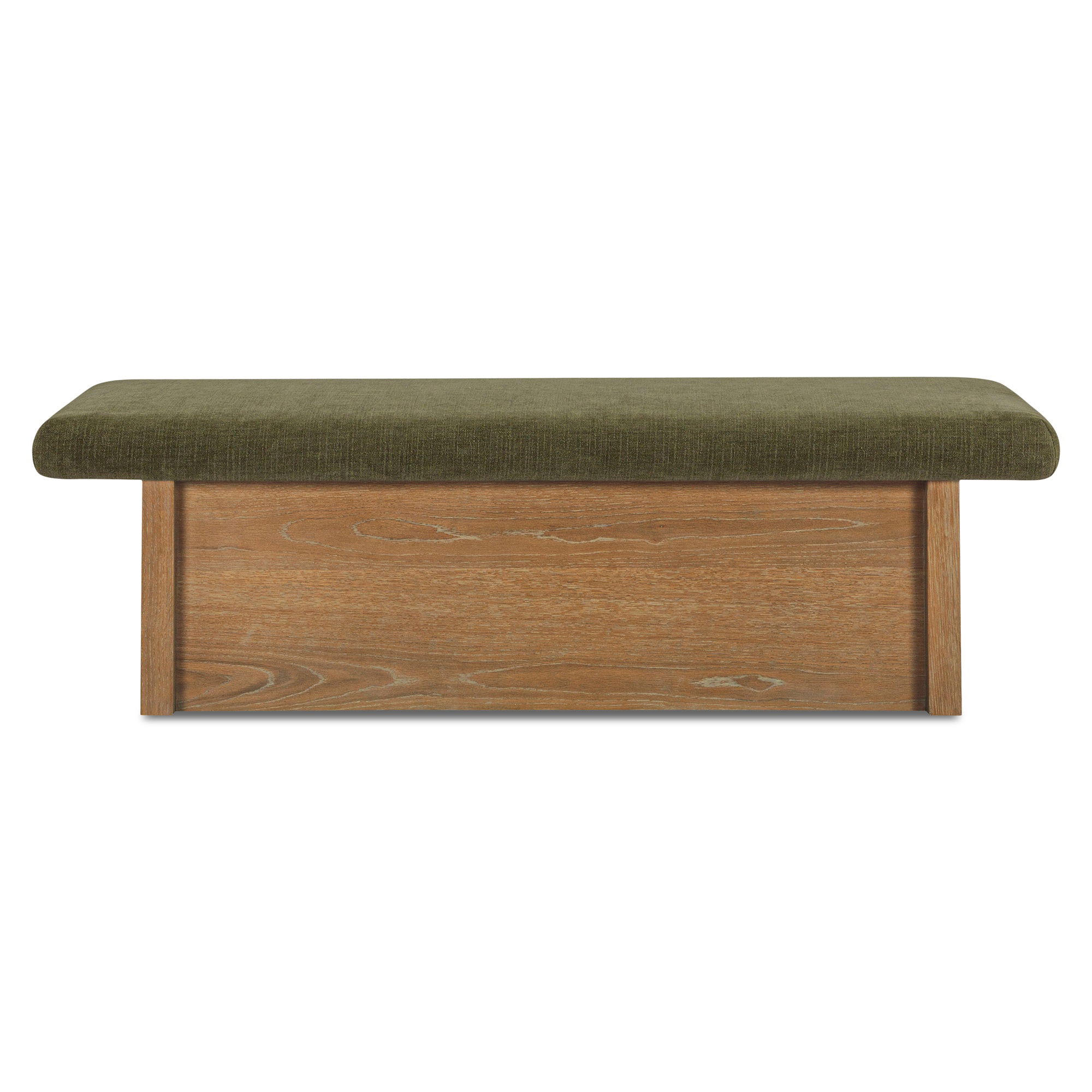 Gemma Storage Bench Dark Green, Benche by Moe's Home, 60" width x 18.1" height x 24" depth View 5