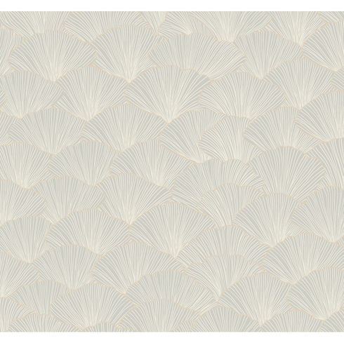 Luminous Gingko Grey Wallpaper