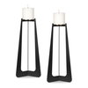 Columnar Black Candleholders Set/2, Candles & Candle Holder by Uttermost, 6.25" width x 15" height x 6.25" depth thumbnail 1