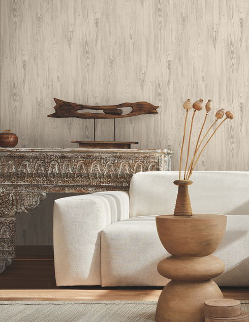 Rusticano Taupe Wallpaper