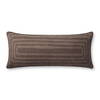Brigette Romanek x Loloi Brown Pillow, Decorative Pillow, 13" length x 35" width thumbnail 1