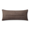 Brigette Romanek x Loloi Brown Pillow, Decorative Pillow, 13" length x 35" width thumbnail 1
