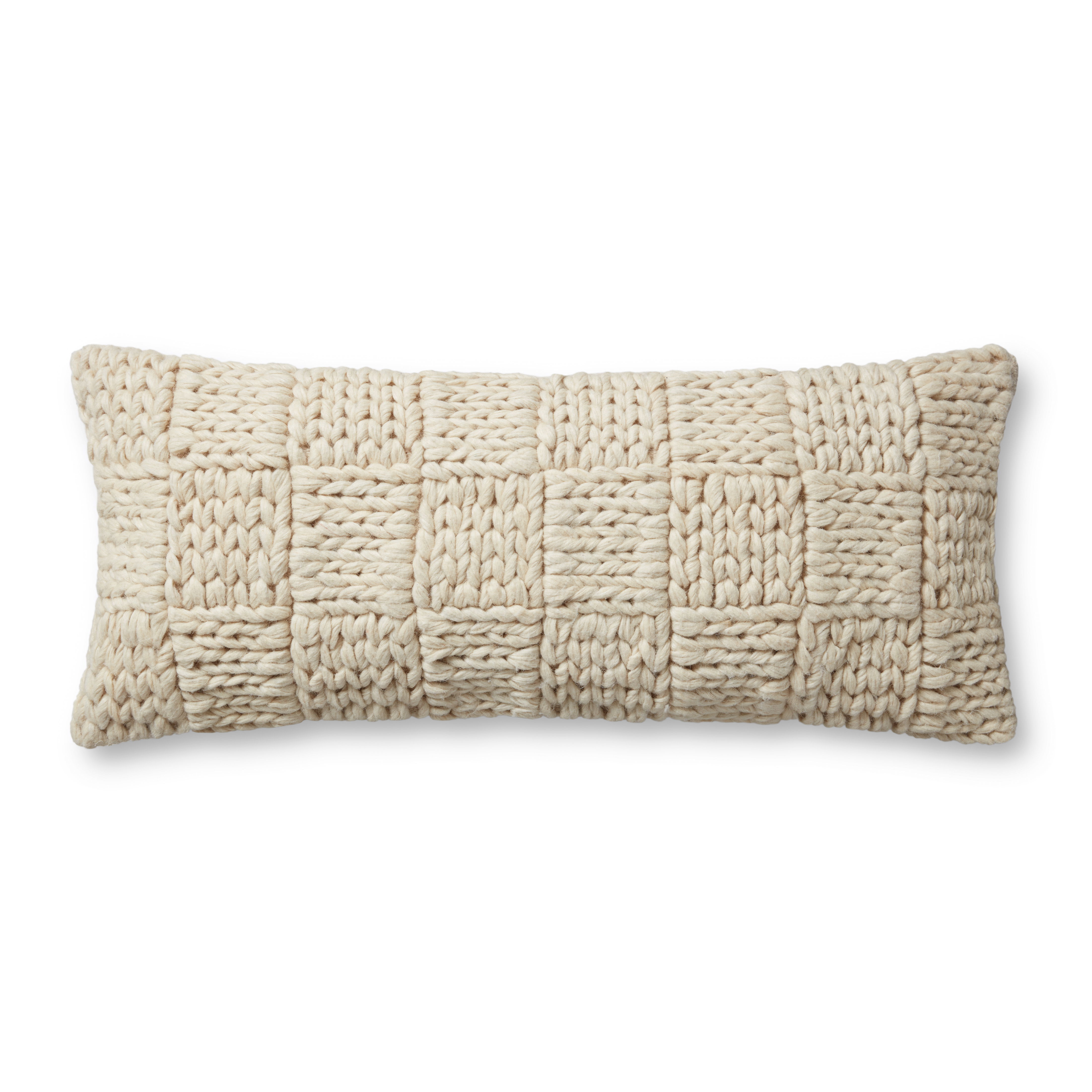 Magnolia Home by Joanna Gaines x Loloi Avery Pillow, Decorative Pillow, 13" length x 35" width