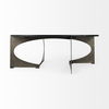 Reinhold III Black Marble Top Iron Coffee Table thumbnail 5