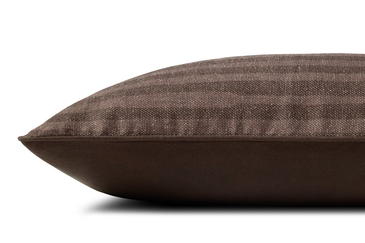 Brigette Romanek x Loloi Brown Pillow, Decorative Pillow, 13" length x 35" width View 2