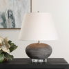 Beckley Gray Stone Table Lamp, by Uttermost, 15" width x 18.75" height x 15" depth thumbnail 2