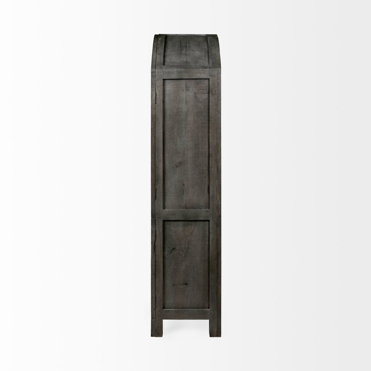 Barrett 48.5L X 17.25W X 73H Gray Solid Wood Display Cabinet, Cabinets & Sideboard by Mercana, 48.5" length x 17.25" width x 73" height View 3