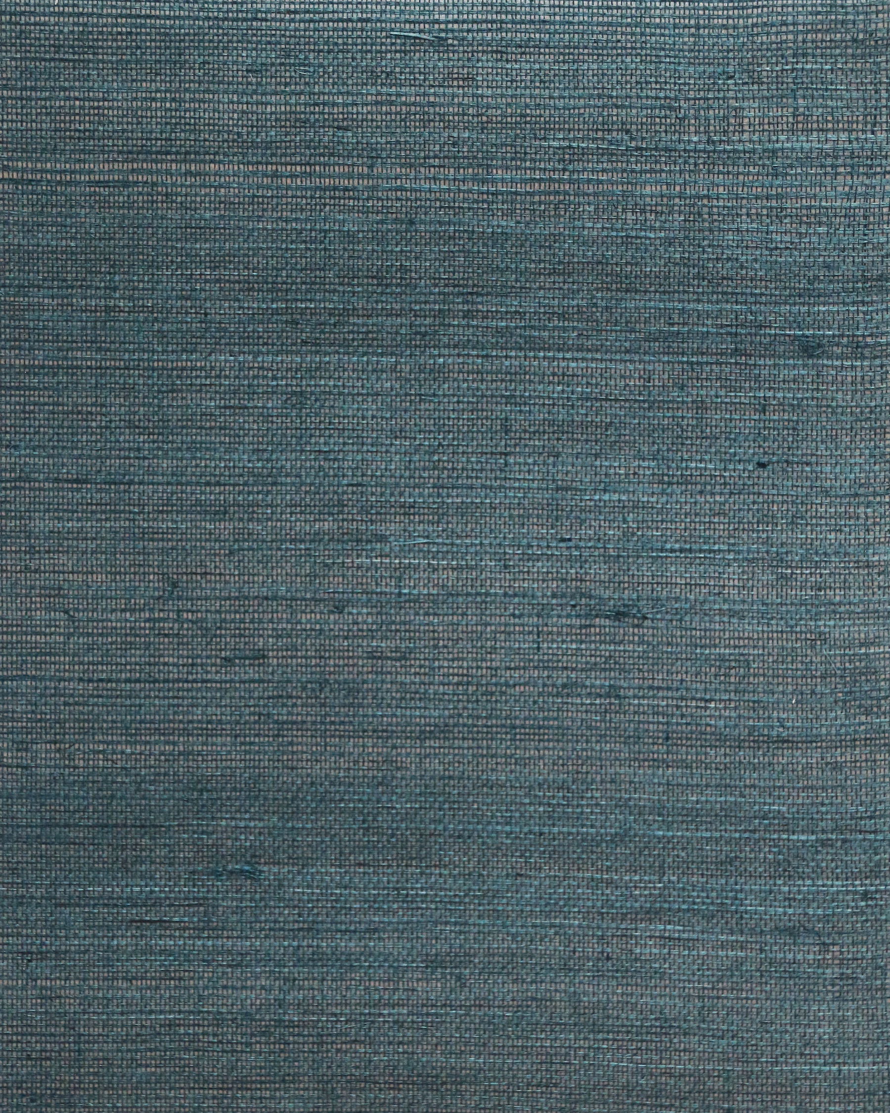 Plain Sisal Grasscloth Teal Wallpaper large image 