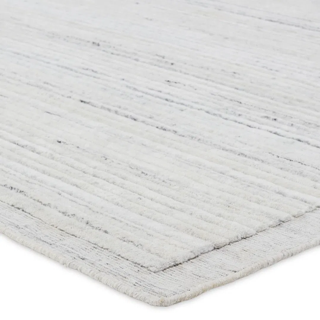 Vayda Handmade Indoor/Outdoor Solid Ivory/ Gray large image 