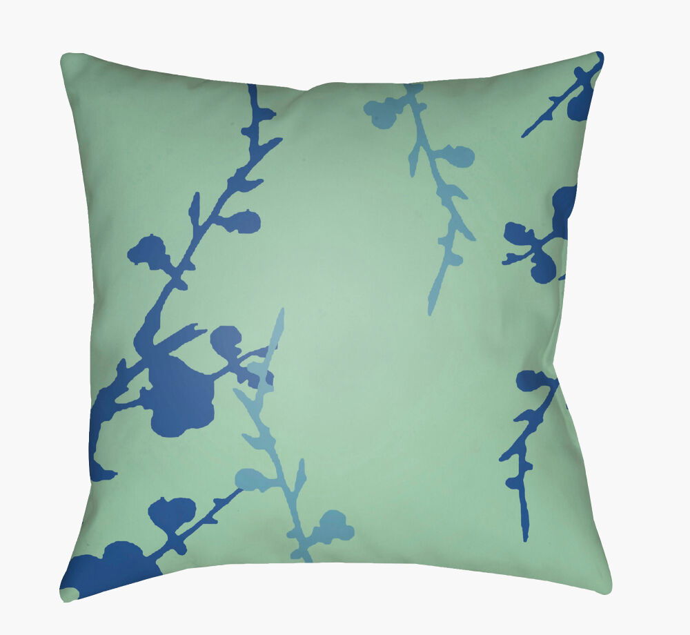 Chinoiserie Floral Accent Pillow, Decorative Pillow by Surya, 20" length x 20" width