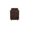 Mesto Rolling Dining Chair Dark Brown, by Moe's Home, 26" width x 32.5" height x 25.6" depth thumbnail 6