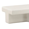 Teo Outdoor Coffee Table White, by Dovetail, 48" width x 15" height x 24" depth thumbnail 5