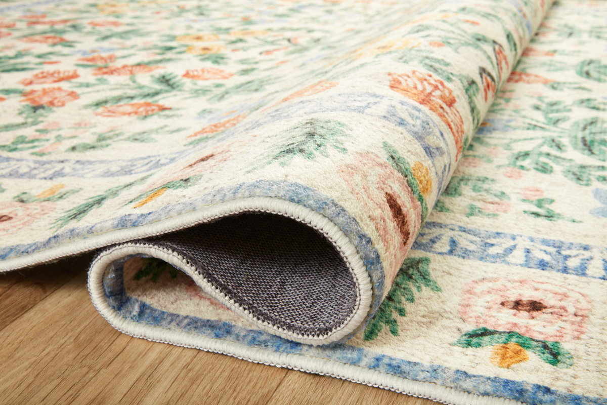 Rifle Paper Co. x Loloi Eden Rug, 2'6" length x 9'6" width View 4