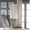 Zahlia Aged Gray Ceramic Lamp thumbnail 1