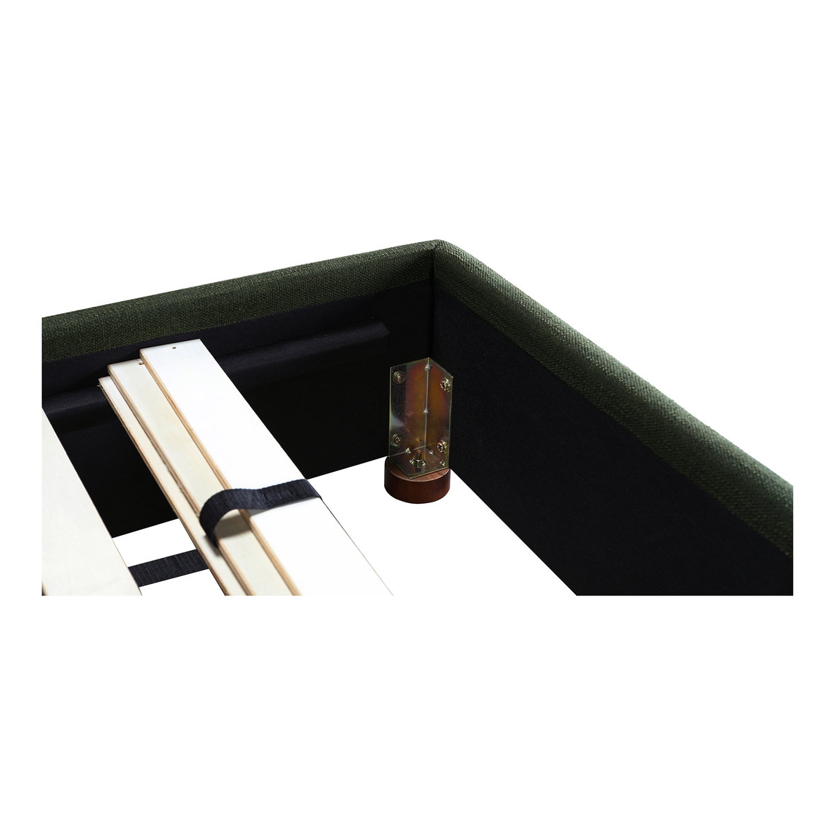 Luzon King Bed Deep Forest, by Moe's Home, 85.5" width x 45.5" height x 88.5" depth View 10