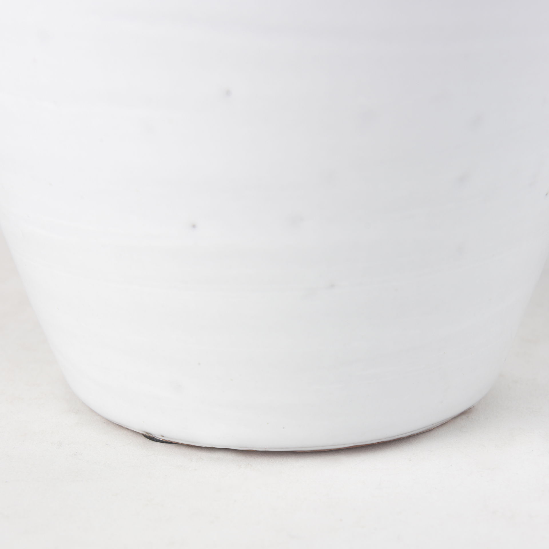 Basin Medium Off-White Glazed Vase, by Mercana, 7.28" length x 7.28" width x 11.22" height View 9