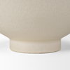 Tyren Cream Glazed Decorative Round Ceramic Bowl, Decorative Bowl by Mercana, 12.2" length x 12.2" width x 5.91" height thumbnail 10