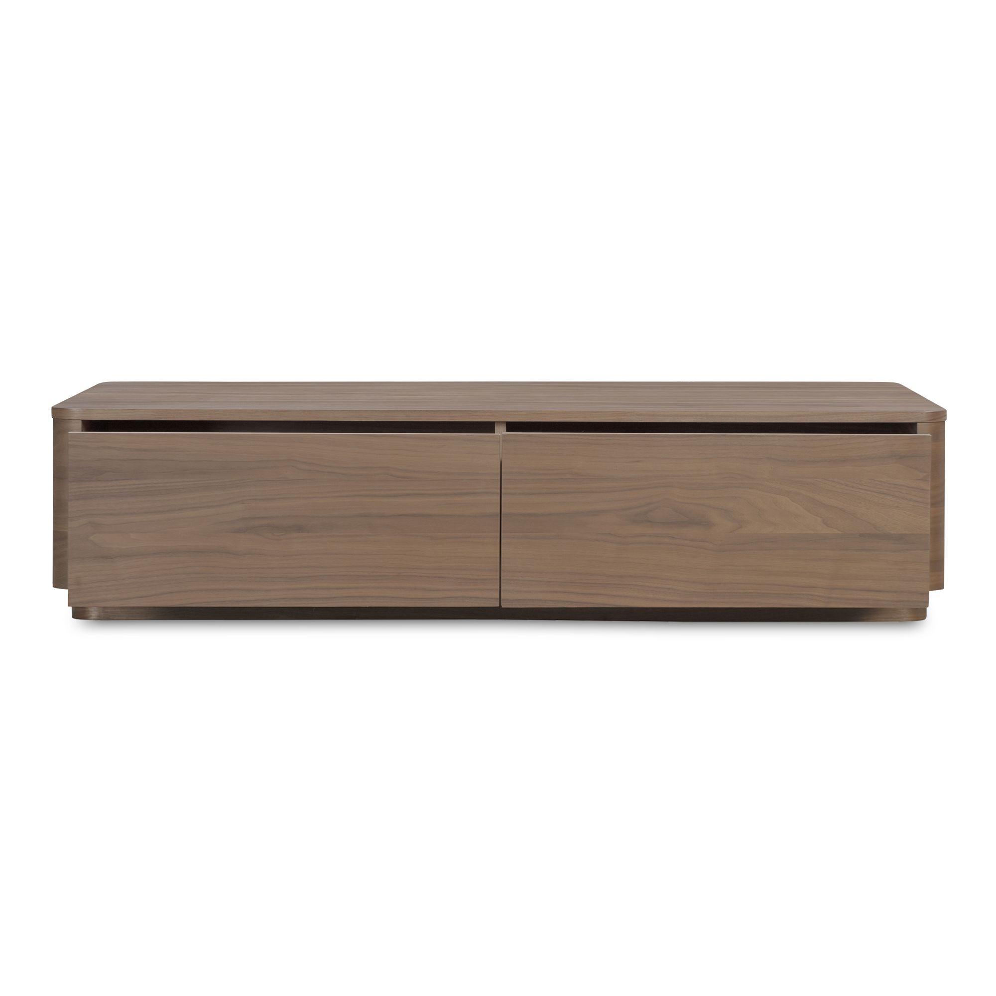 Round Off Coffee Table Walnut Brown large image 