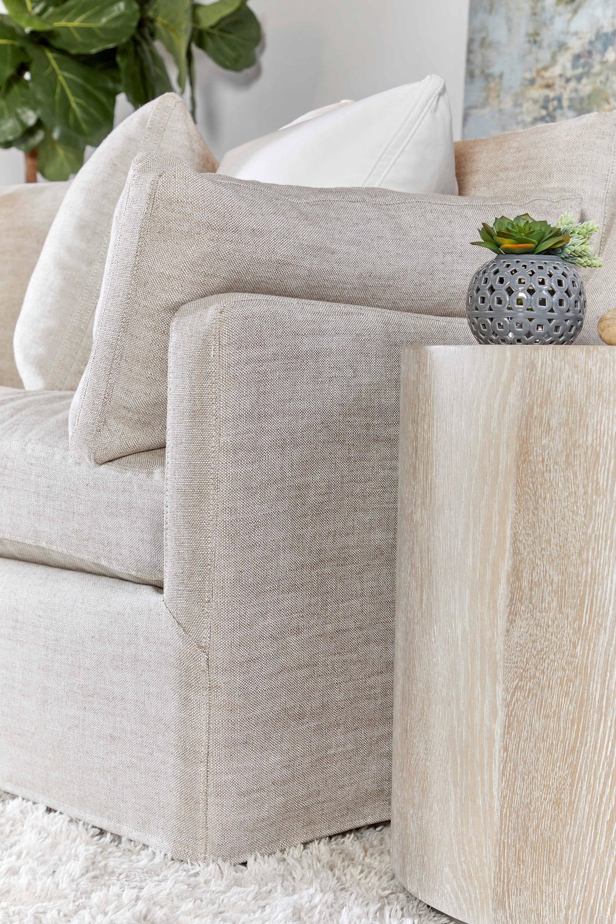 Roto Large End Table, Side & End Table by Essentials for Living, 22" width x 21.5" height x 22" depth View 10