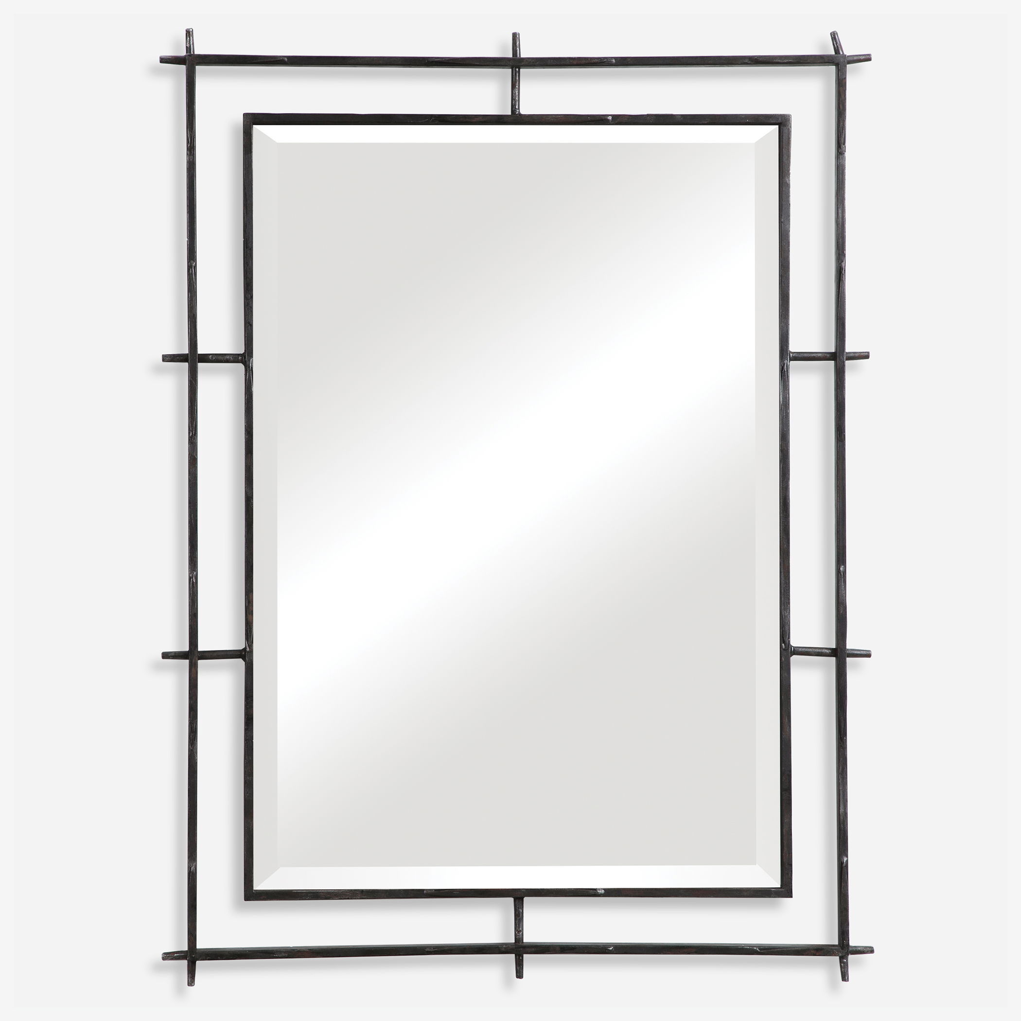 Ironworks Industrial Mirror large image 