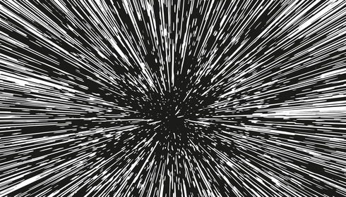 Hyper Space Black Peel & Stick Wall Mural