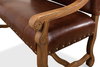 Italian Leather Settee, Seating by Sarreid, 45" length x 32" width x 47" height thumbnail 6