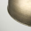 Capsa 17x29 Antique Gold and Silver Toned Metal Dome Pendant Light thumbnail 7