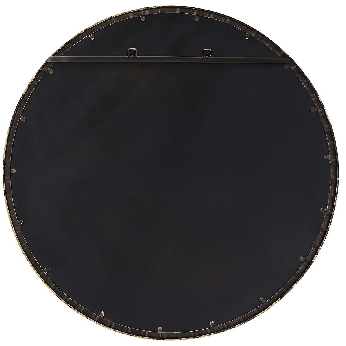 Dandridge Gold Round Mirror, by Uttermost, 3'6" width x 3'6" height x 1.38" depth View 7