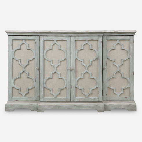 Sophie 4 Door Grey Cabinet