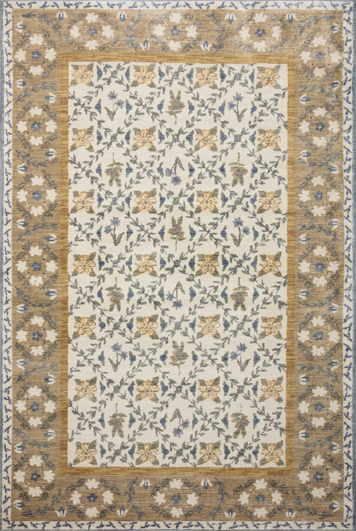 Rifle Paper Co. x Loloi Fiore Rug, 7'10" length x 10' width View 1